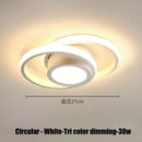 Ljojo LED Chandelier Indoor Ceiling Lamp White/Black Bedroom Living Room Lighting
