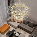 Ljojo LED Chandelier Staircase Pendant Light for Living & Dining Room Lighting
