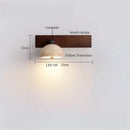 Ljojo LED Wall Lights: Mid Century Modern, Pull Chain Switch, Adjustable Angle, Living Room, Bedside Lamps