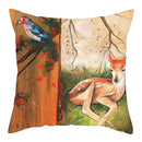 Blue Bird Print Cushion Cover by Ljojo - Home Decor Pillow Case for Sofa Bed
