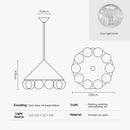 Luxurious Bubble Ball Art Living Room Pendant Light Fixture by Ljojo - High-End Designer Showcase