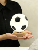 Football LED Creative Gift Table Lamp Kids Fans Boys Girls Bedroom Bedside Decor - Ljojo