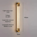 Ljojo Crystal Bubble Wall Light Modern LED Fixture for Bedroom Living Room Home Decor