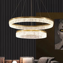 Ljojo Luxe Ring Resin Chandelier: Modern Nordic Design for Living, Dining, and Bedroom