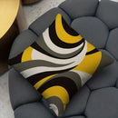 Abstract Geometric Printing Pillowcase in Yellow, Black, White, Gray for Ljojo Pillows