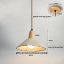 Ljojo LED Pendant Lights Modern Style Cement Wood Hanging Lamp