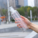 Ljojo 500ml Sports Water Bottle with Time Mark, Leak-proof & Portable Fitness Bottle