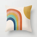 Ljojo Mid Century Geometry Abstract Pillow Case for Home Sofa Decor