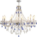 European Luxury K9 Crystal Chandelier: Elegant Living Room Candle E27 LED Ceiling Light by Ljojo