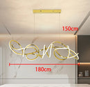 Ljojo LED Staircase Chandeliers Modern Home Decor Hanging Light Indoor Lighting