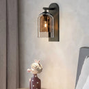 Ljojo Luxury Glass Wall Lamp: Nordic Style Double Art Light for Bedroom Decor