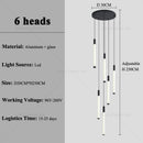 Nordic Minimalist LED Chandelier for Rotating Staircase - Luxury Villa Pendant Light by Ljojo