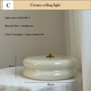 Nordic Style Milky White Glass Ceiling Lamp for Living Room by Ljojo