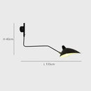 Ljojo Long Arm LED Wall Sconce Lamp with Adjustable Angle