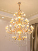 European Jade Lamp Crystal Pendant Lights French LED for Luxury Grand Hotel Staircase by Ljojo