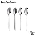 Ljojo 24-Piece Stainless Steel Cutlery Set | Elegant Mirror Finish Western Dinnerware