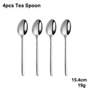 Ljojo 24-Piece Stainless Steel Cutlery Set | Elegant Mirror Finish Western Dinnerware