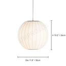 Denmark Designer Silk Pendant Lamp Minimalist Nordic Wabi Sabi for Hotel Restaurant by Ljojo.