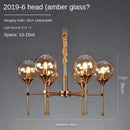 Nordic Glass Ball LED Pendant Light Chandelier - Ljojo Luminaires for Home Decor