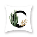 Floral Alphabet Pillow Case by Ljojo: Home & Car Decorative Cushion Cover