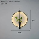 Aluminium Ring Wall Lamp 3000K White Black Sconce for Hotel Living Room Shop Bedroom