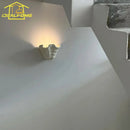 French Design Shell Gypsum Wall Lamp LED E27 for Bedroom Staircase Decor by Ljojo