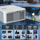 Ljojo™ 4K Android 12 Projector 1500Ansi Lumens Full HD 1080P Home Theater 5G WiFi Keyston