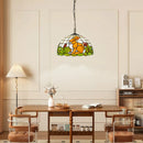 Bunny Chandelier Lovely Rabbit Stained Glass Pendant Lamp by Ljojo