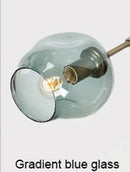 Nordic Arts Glass Chandeliers for Living Room - Amber LED Pendant Lights by Ljojo