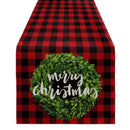 Christmas Tree Printed Table Runner by Ljojo: Festive Home Party Decor