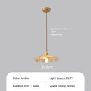 Nordic Glass Chandelier Stylish LED Pendant Light for Home Decor by Ljojo