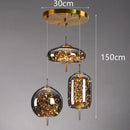 LED Amber Glass Pendant Lighting with Twinkling Stars by Ljojo - Achaotic Ceiling Decoration