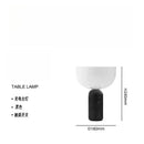 Danish Designer Marble Table Lamp USB Charging Touch Switch Medieval Cream Wind Desk Lights