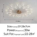 Gold Nordic Round LED Ceiling Chandelier Modern Minimalist Pendant Lamp for Home by Ljojo