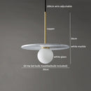 Ljojo Marble Copper LED Pendant Lamp for Modern Interiors