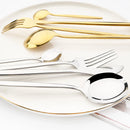 Ljojo 24-Piece Stainless Steel Cutlery Set - Complete Dinnerware Tableware Set