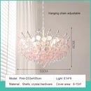 French Medieval Style Blue Crystal Chandelier Pendant Light for Luxury Living Spaces by Ljojo