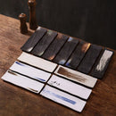 Ljojo 11 inch Ceramic Sushi Plate Saury Barbecue Sashimi Plate Square Tableware