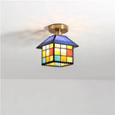Ceiling Chandeliers Modern Tiffany Glass Pendant Light for Bedroom Kitchen - Ljojo