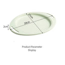 Ljojo Lilac Wheat Straw Dinner Plates Set - Eco Friendly Lightweight Tableware