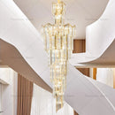 Ljojo Luxury Crystal Chandelier for Villa Hotel Duplex Building