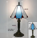 French Table Lamp Stained Glass Red Rose 8 Inches Bedside Reading Light Ljojo