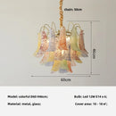 Luxury Colorful Glass E14 Pendant Lights Retro Art Chandeliers by Ljojo
