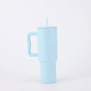 Ljojo 30oz Stainless Steel Tumbler with Handle, Lid, Straw - Leak Proof, Vacuum Insulated