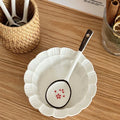 Ceramic Kawaii Spoon Set by Ljojo: Hand Painted Long Handle Soup & Dessert Spoons