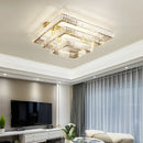 Ljojo Luxury Crystal Ceiling Chandelier, Dimmable LED Lights for Bedroom Decor