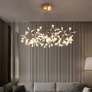 Nordic Rose Gold Firefly Chandelier Pendant Lamp for Living Room by Ljojo