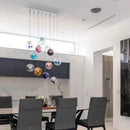 Ljojo Bubble Pendant Light Fixture Colored Glass Modern LED Dimmable Atmosphere Lighting