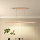 Large Wooden Led Pendant Lamp Dimmable for Dining Room by Ljojo