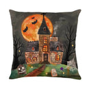 Halloween Cat & Pumpkin Pillow Covers by Ljojo for Sofa, Bedroom, Car